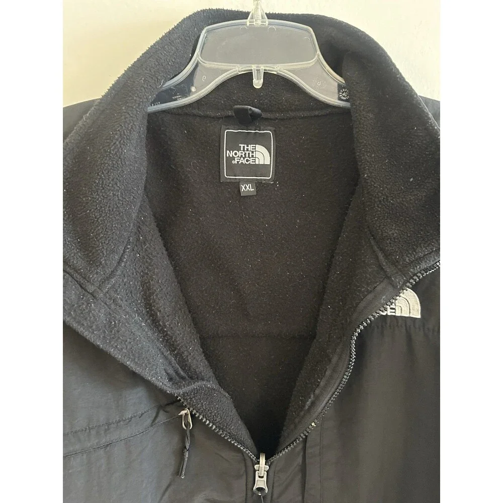 VINTAGE 90' THE NORTH FACE BLACK DENALI POLARTEC FLEECE CARDIGAN JACKET SZ XXL